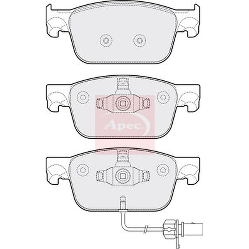 Apec Front Brake Pad Set PAD2150