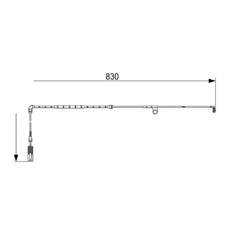 Bosch Brake Pad Wear Sensor Front 1 987 473 579