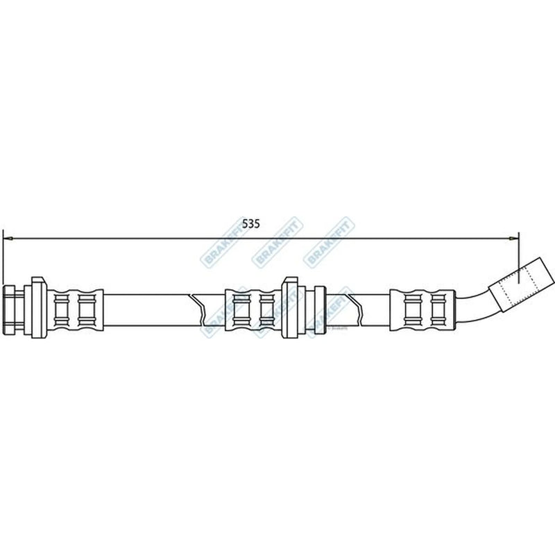 Apec Brake Hydraulic Hose Line Front BHO4095