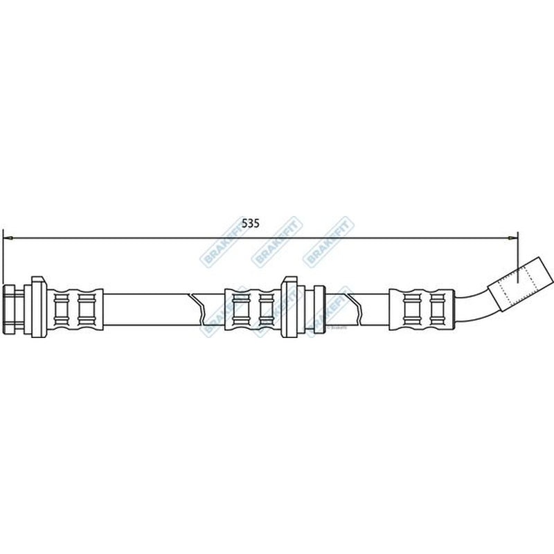 Apec Brake Hydraulic Hose Line Front BHO4095