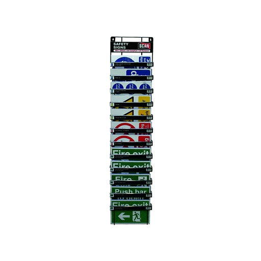 Scan Signs Display - 60 Signs (12 Tier Stand) - MKIT01TB