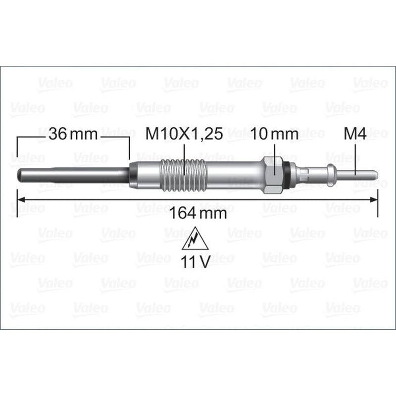 Valeo Diesel Engine Glow Plug 345239