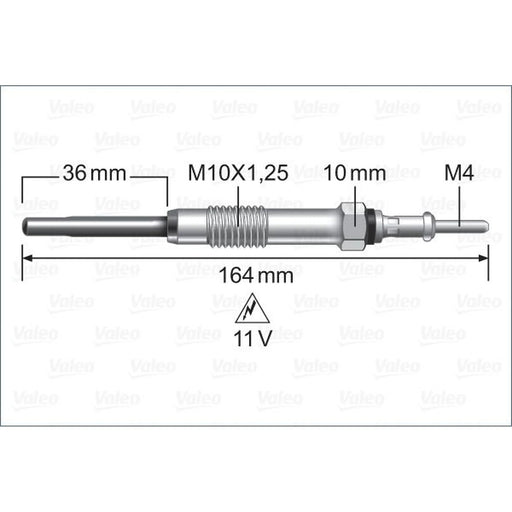 Valeo Diesel Engine Glow Plug 345239