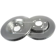 Borg & Beck 2 x Vented Front Brake Discs BBD4639