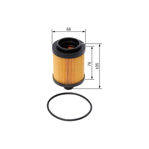 Bosch Car Oil Filter P7096 Fits Fiat Doblo Cargo Jtd Multijet - 1.3 - 10- F02640 Bosch  - Town Parts