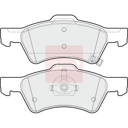 Apec Front Brake Pad Set PAD1222