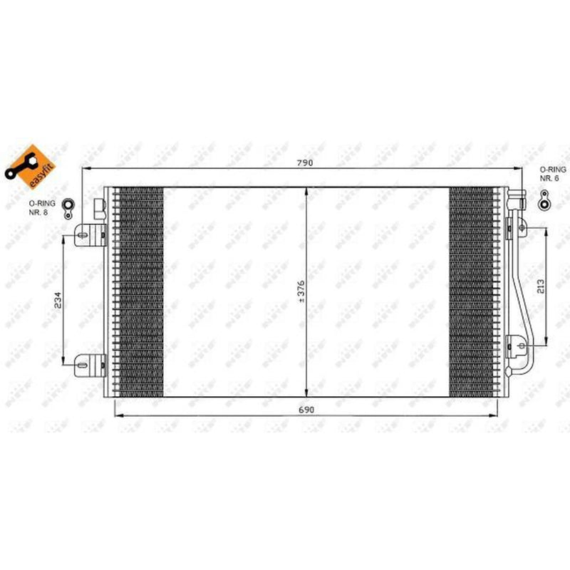 NRF Air Conditioning Condenser 35484