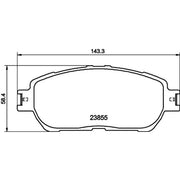 DON Front Brake Pad Set PCP1477