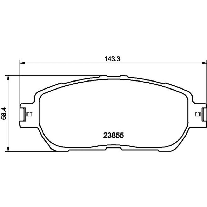 DON Front Brake Pad Set PCP1477