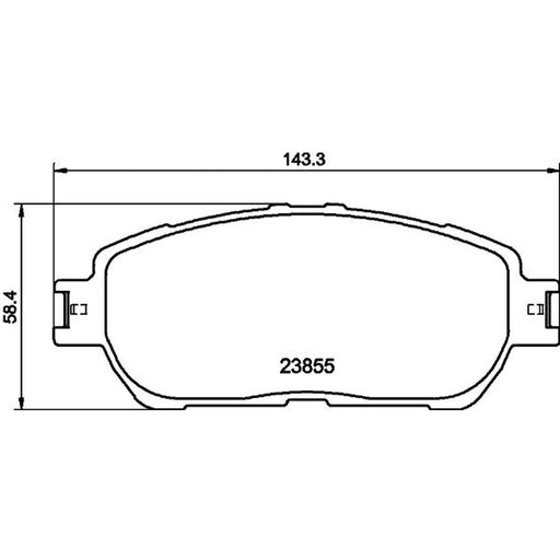 DON Front Brake Pad Set PCP1477