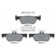 Textar Rear Brake Pad Set 2639701