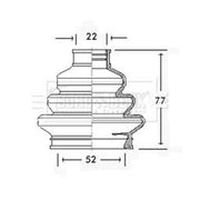 Borg & Beck Drive Shaft Bellow Kit Rear Left BCB2310