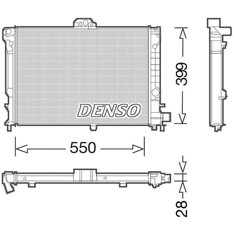 Denso Engine Radiator DRM25010