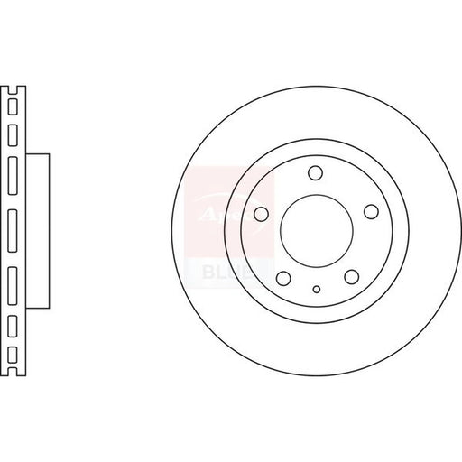 Apec 2 x Vented Front Brake Discs SDK6791