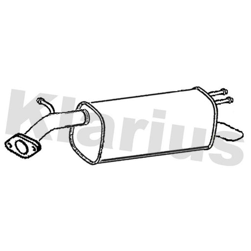 Klarius Box With Tail Pipe Rear GM881G