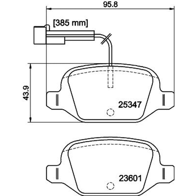 DON Rear Brake Pad Set PCP1520
