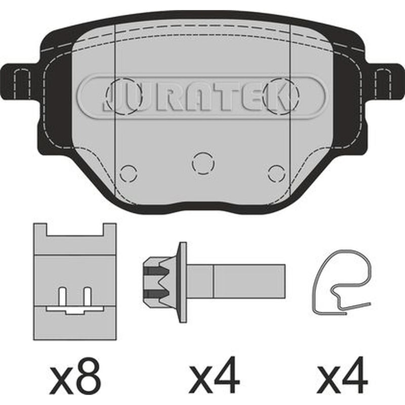 Juratek Rear Brake Pad Set JCP8624