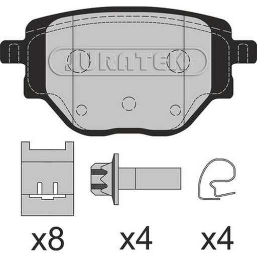 Juratek Rear Brake Pad Set JCP8624