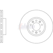 Fahren 2 x Front Brake Discs FBD6939