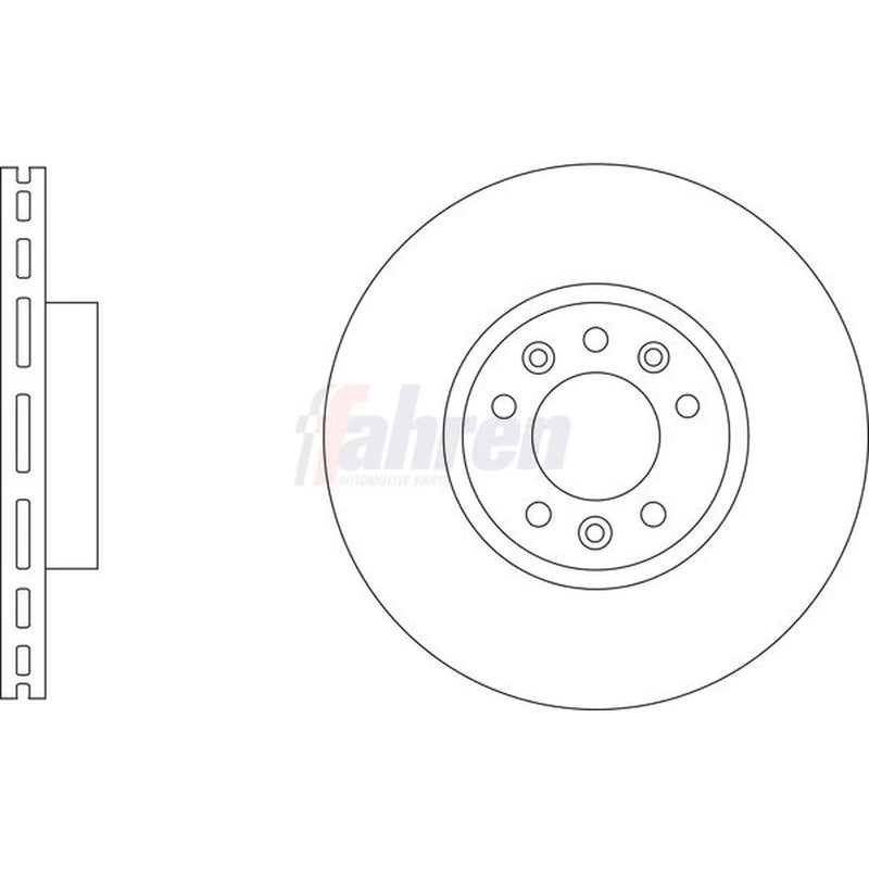 Fahren 2 x Front Brake Discs FBD6939