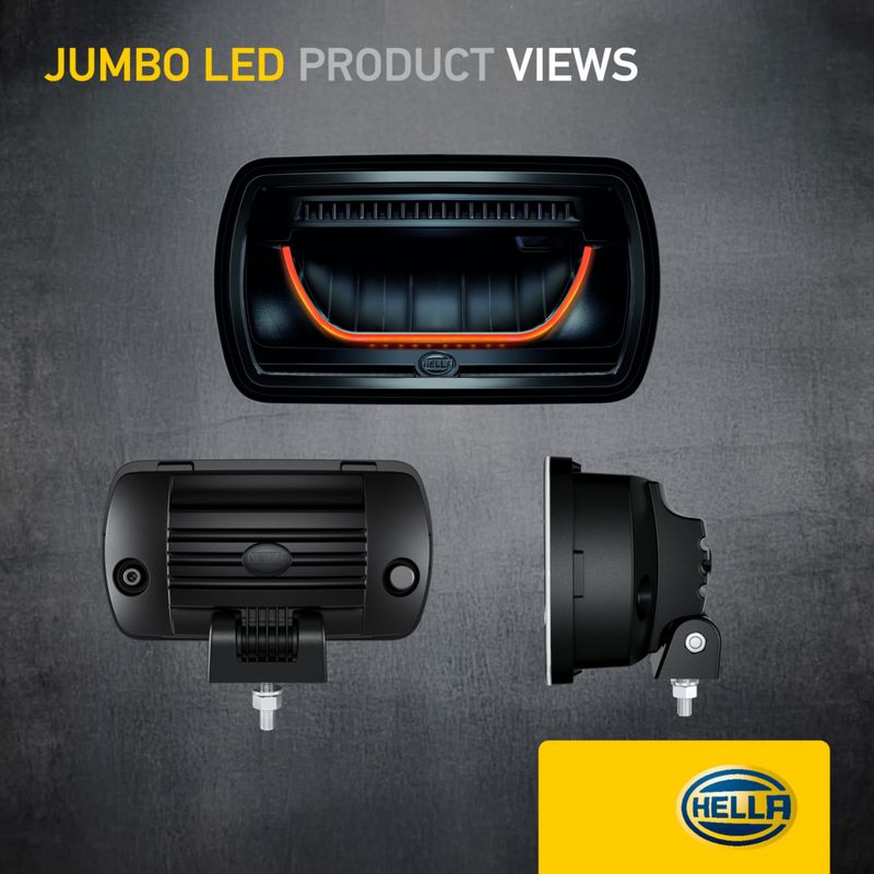Hella High Beam Headlight Left 1FE 016 773-021