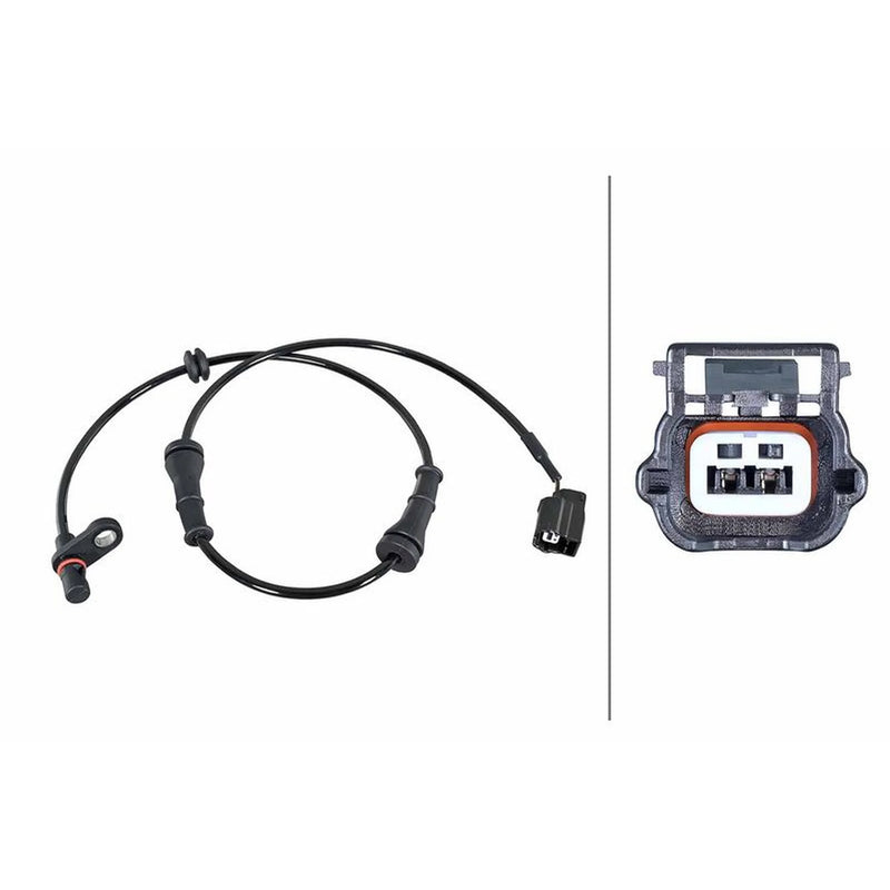 Hella ABS Wheel Speed Sensor Rear 6PU 358 252-291