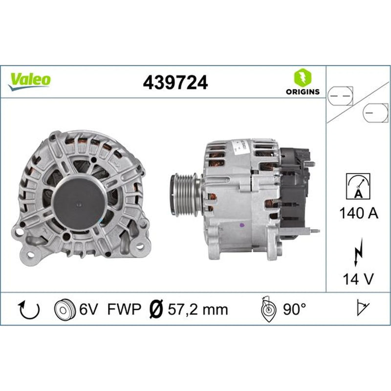 Valeo Car Alternator 12V 439724