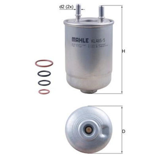 Mahle Fuel Filter Element KL 485/5D