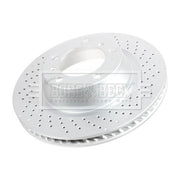 Borg & Beck 2 x Perforated/Vented Rear Brake Discs BBD6363S