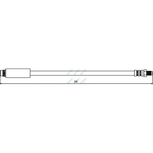 Apec Brake Hydraulic Hose Line Front BHO4049