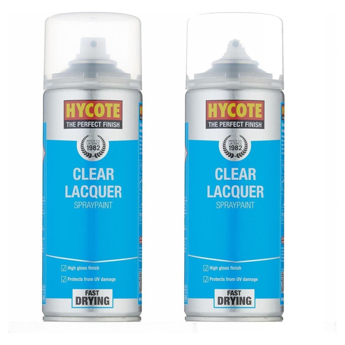2x Hycote XUK0232 Clear Lacquer 400ml C/O Hycote  - Town Parts