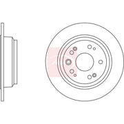 Apec 2 x Solid Rear Brake Discs DSK2494