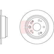 Apec 2 x Solid Rear Brake Discs DSK2494