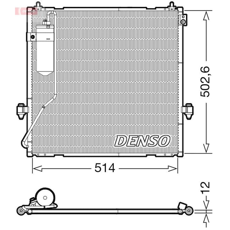 Denso Air Conditioning Condenser DCN45010