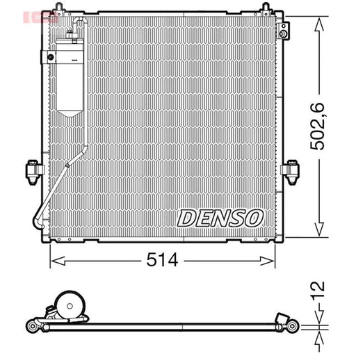 Denso Air Conditioning Condenser DCN45010