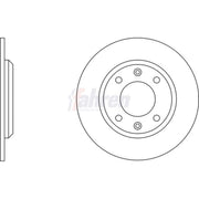 Fahren 2 x Solid Rear Brake Discs FBD6003