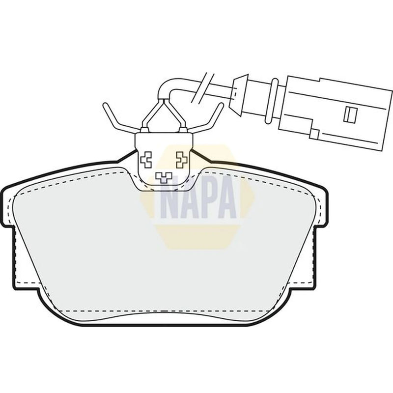 NAPA Rear Brake Pad Set NBP1268
