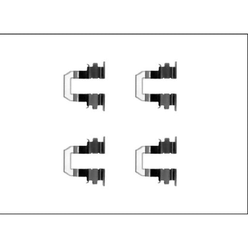 Textar Brake Pad Accessory Fitting Kit Rear 82540300