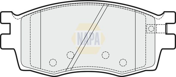 NAPA Front & Rear Pads fits HYUNDAI KIA