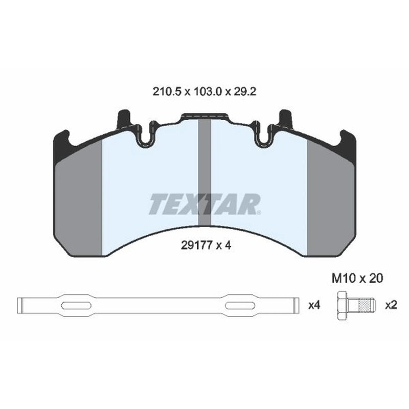 Textar Rear Brake Pad Set 2917705
