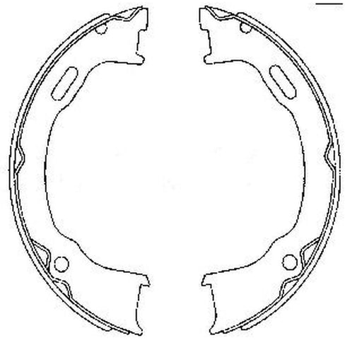 Mintex Parking Brake Shoe Set MFR747