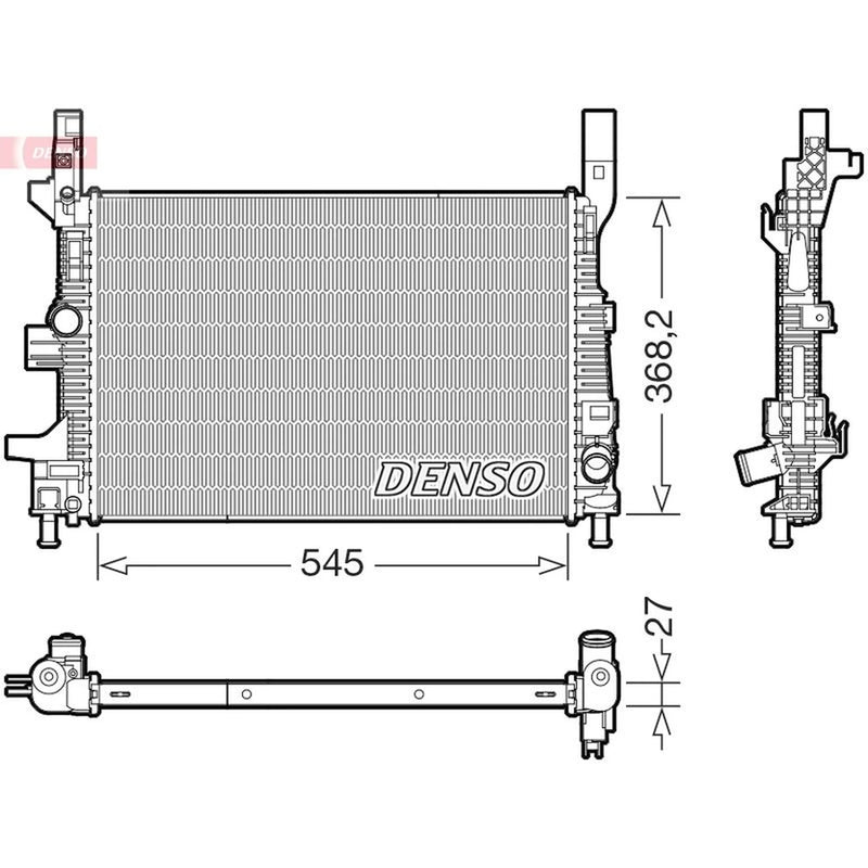 Denso Engine Radiator DRM10122