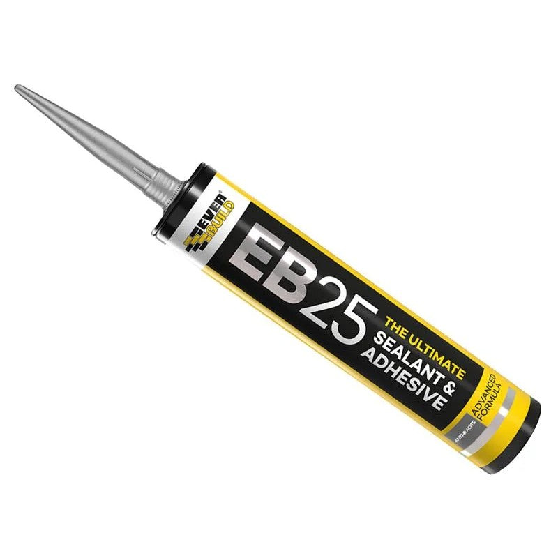 Everbuild Sika EB25 Hybrid Sealant Adhesive Anthracite 300ml - 614049
