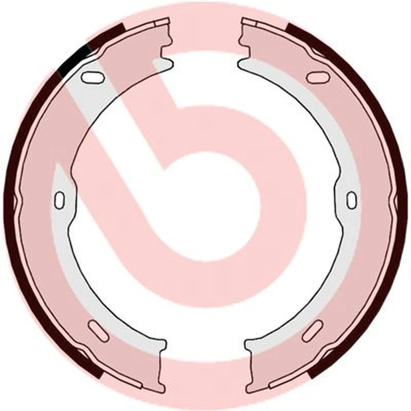 Brembo 4 x Parking Brake Shoe Set S50523