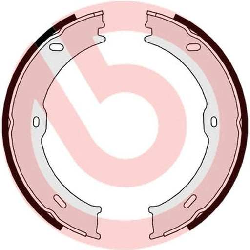 Brembo 4 x Parking Brake Shoe Set S50523