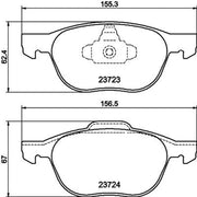 DON Front Brake Pad Set PCP1008