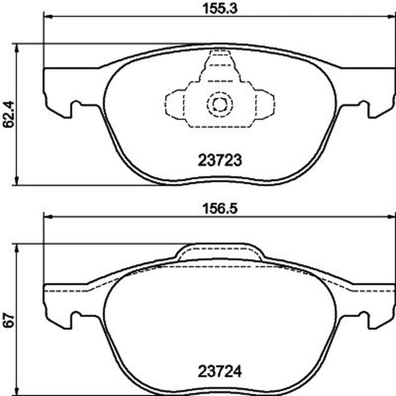 DON Front Brake Pad Set PCP1008