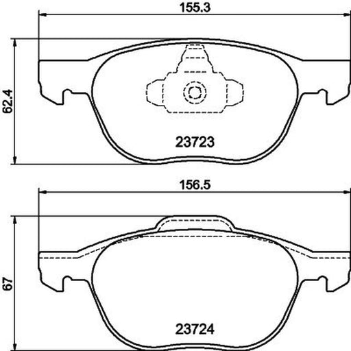Mintex Front Brake Pad Set MDB2634