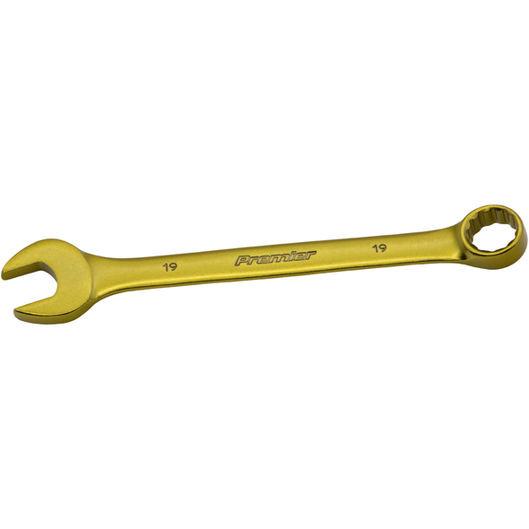 Sealey Combination Spanner 19mm 12pt (Yellow)