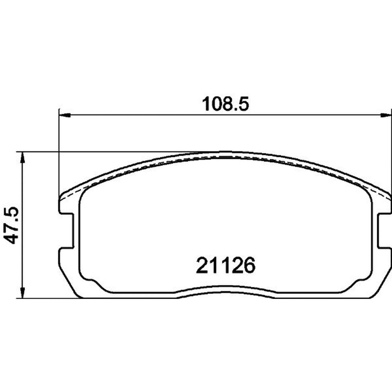 Mintex Front Brake Pad Set MDB1282